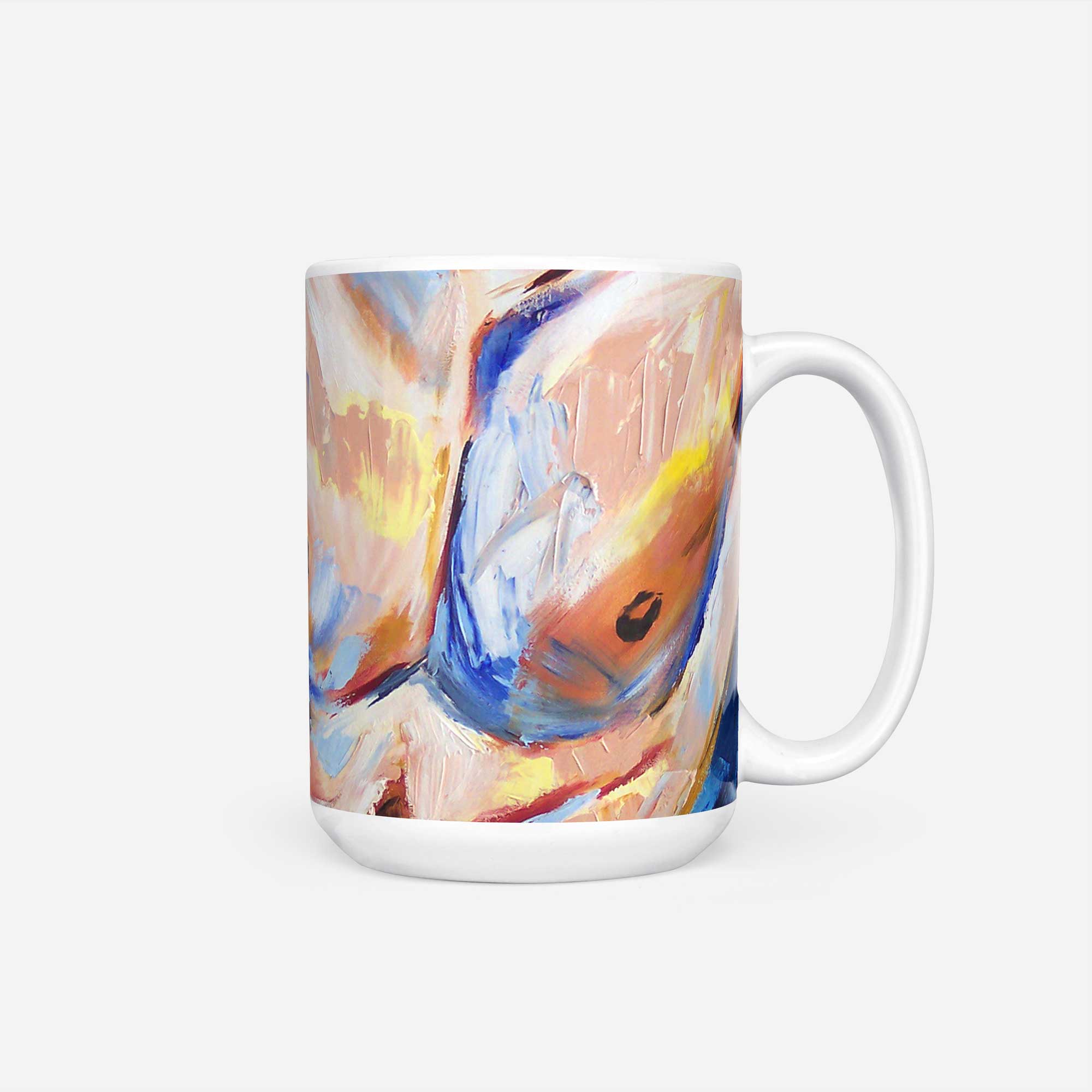 Abstract Nude Torso in Bold Strokes – 11oz & 15oz Mugs