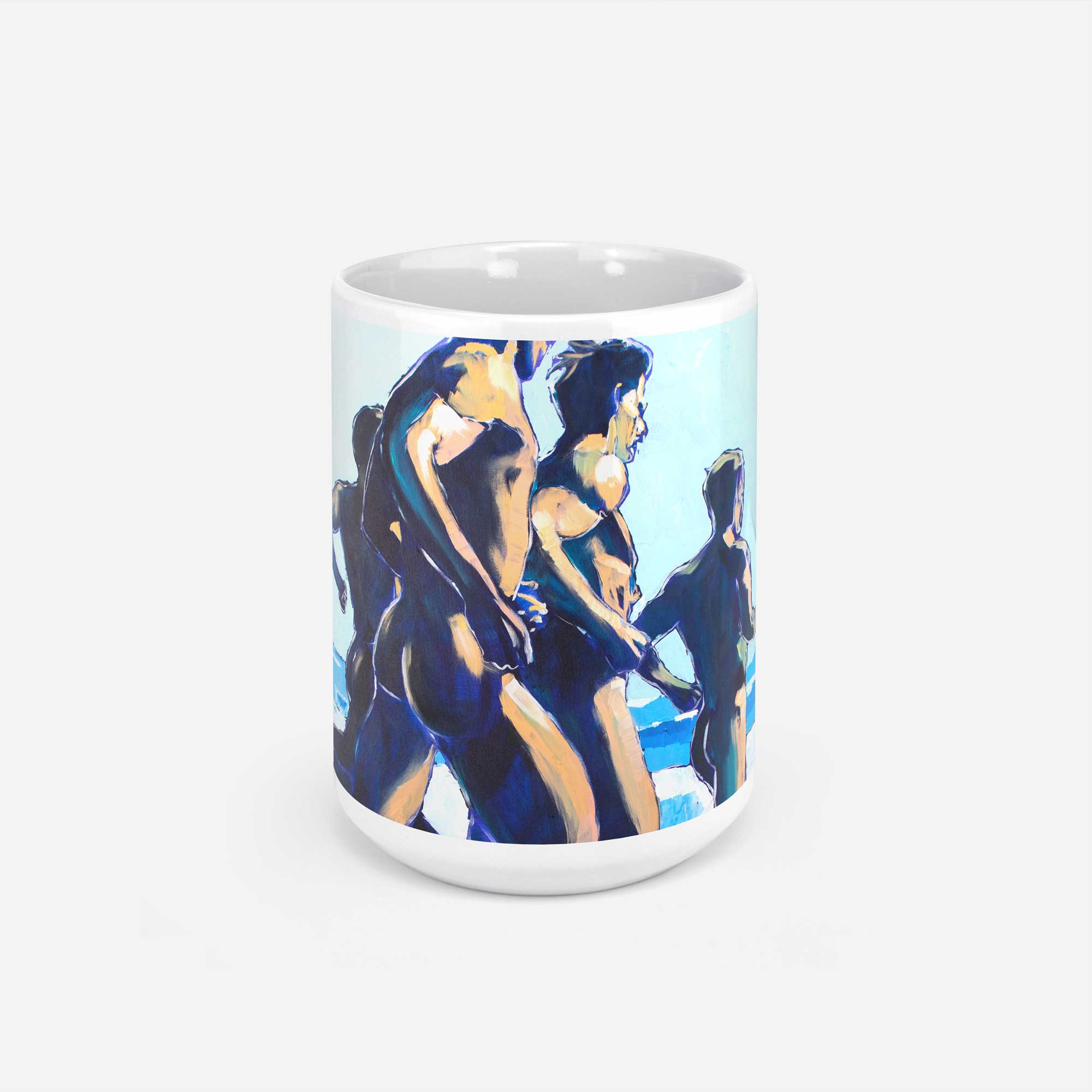 Running Nude Men on the Beach – 11oz & 15oz Mugs