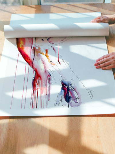 male figure art print Unbound by Brenden Sanborn