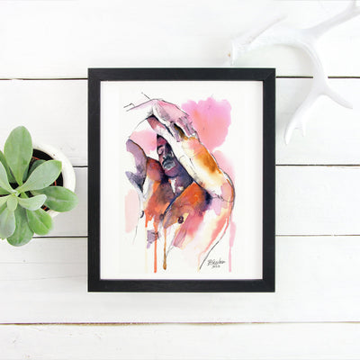 In His Own Rhythm – 6x9" Original Watercolor Artist Brenden Sanborn