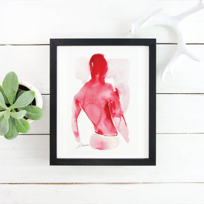 The Body Remembers – 6x9" Original Watercolor Artist Brenden Sanborn