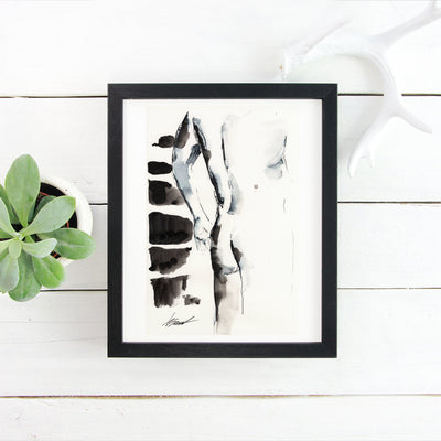 Half Remembered Pose – 6x9" Original Watercolor Artist Brenden Sanborn