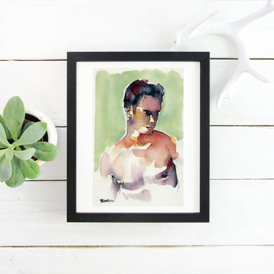 Held by the Light – 6x9" Original Watercolor Artist Brenden Sanborn