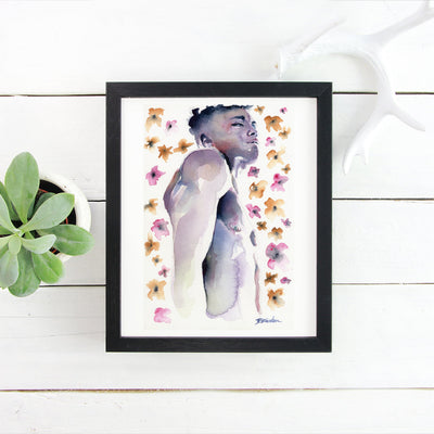 Petals and Pride – 6x9" Original Watercolor Artist Brenden Sanborn