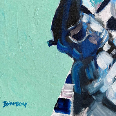 A Dangerous Kind of Joy – 40x40" Original Oil and Acrylic Artist Brenden Sanborn