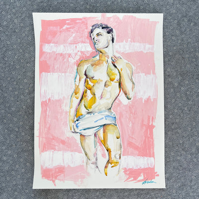 Wrapped in the Noise – 18x24" Original Acrylic Artist Brenden Sanborn