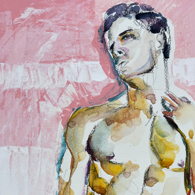 Wrapped in the Noise – 18x24" Original Acrylic Artist Brenden Sanborn