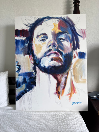 What Lingers in the Quiet – 30x40" Original Oil on Canvas Artist Brenden Sanborn