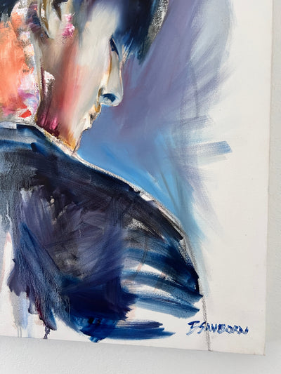 The Weight I Carry – 30x40" Original Oil and Acrylic Artist Brenden Sanborn