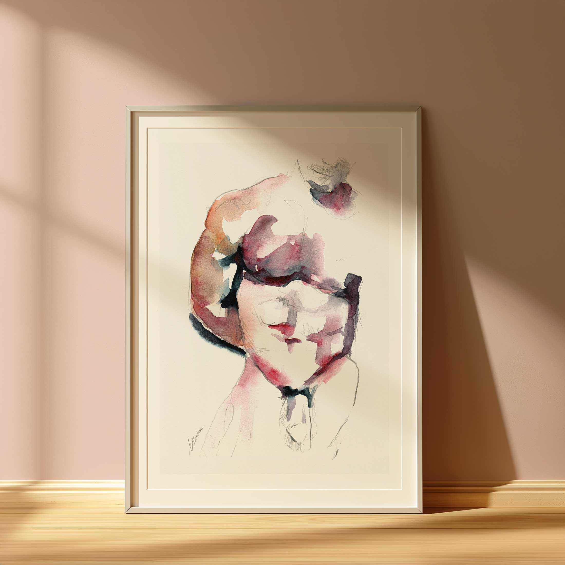 Man Posing in Mystery - Art Print