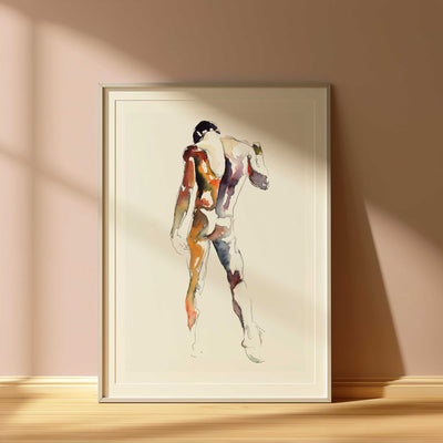 Back Arched with Sensual Booty in Motion - Art Print Artist Brenden Sanborn