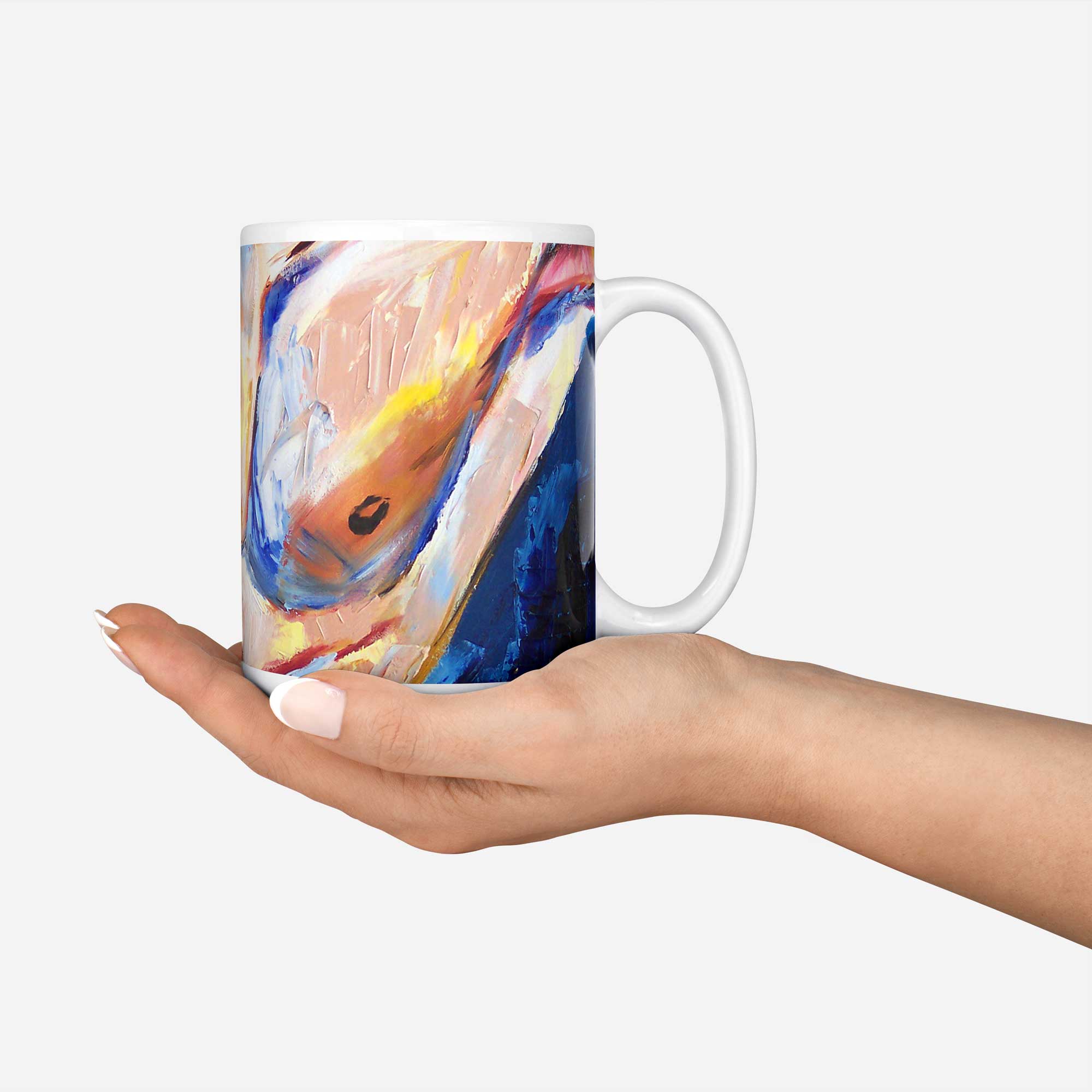 Abstract Nude Torso in Bold Strokes – 11oz & 15oz Mugs