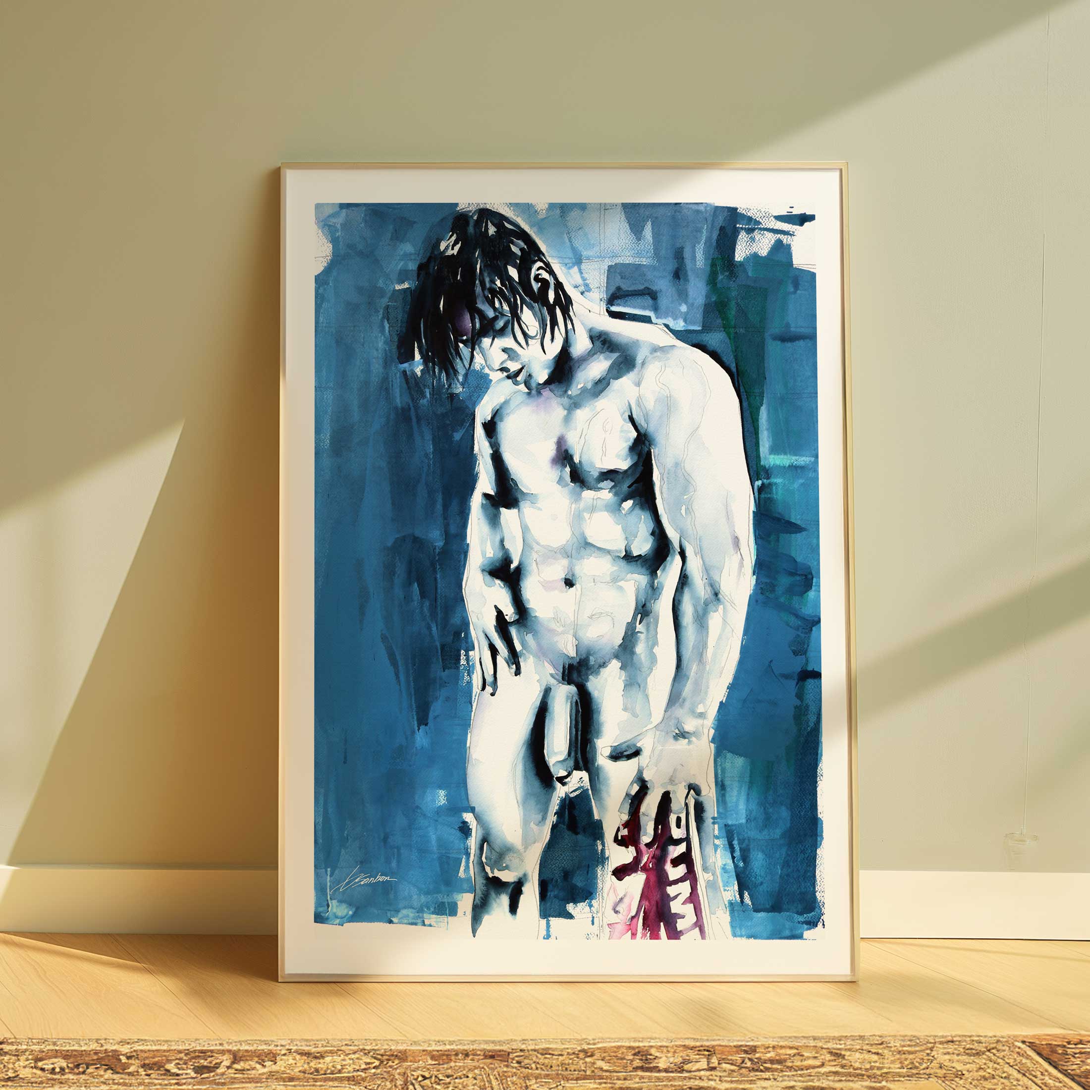 He Was All Pumped Up - Art Print