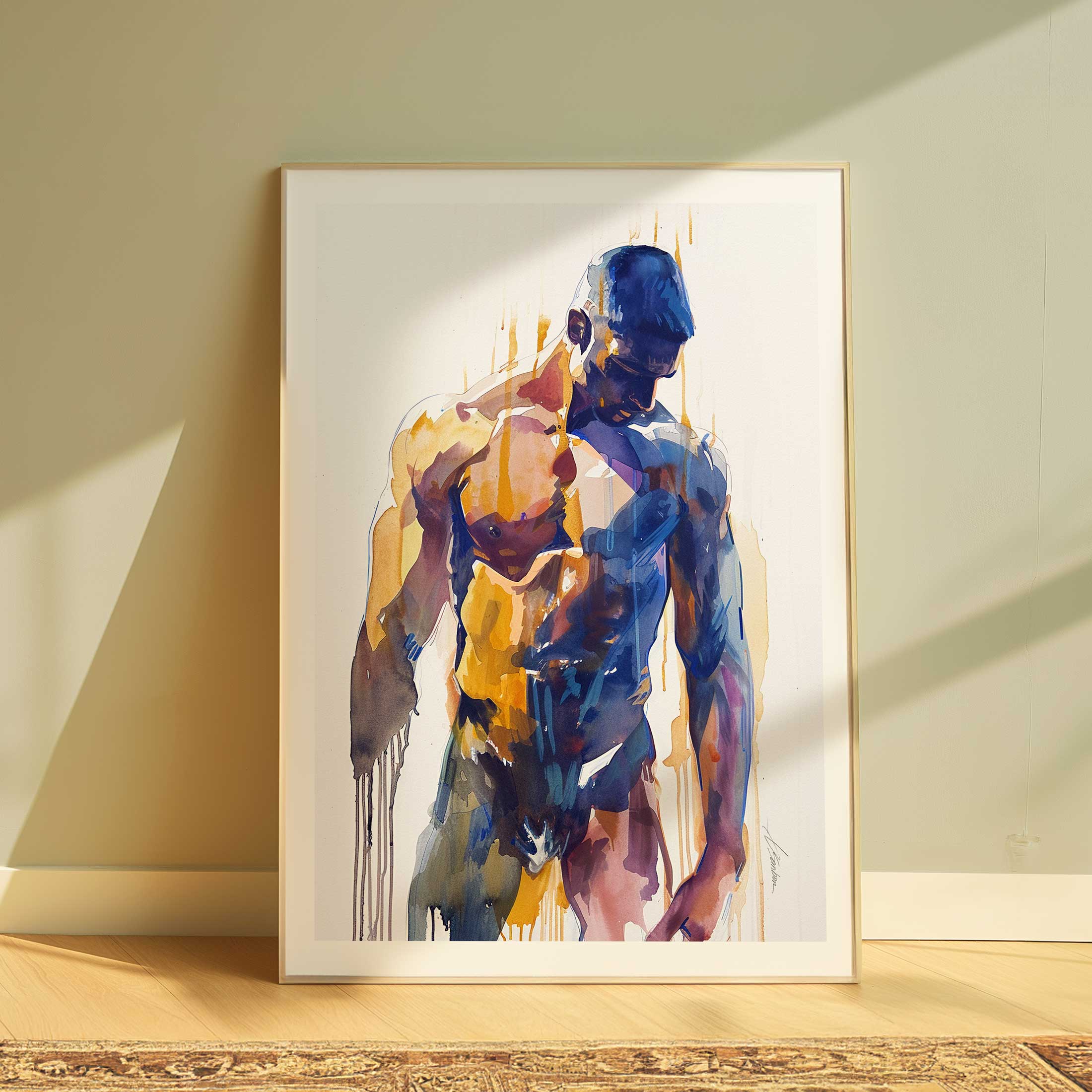 Shadowed Strength of a Man - Art Print