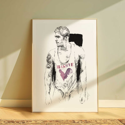 The Rooster - Art Print Artist Brenden Sanborn