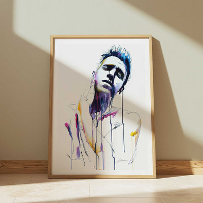 Bare Neck Reaching for Tenderness - Art Print Artist Brenden Sanborn