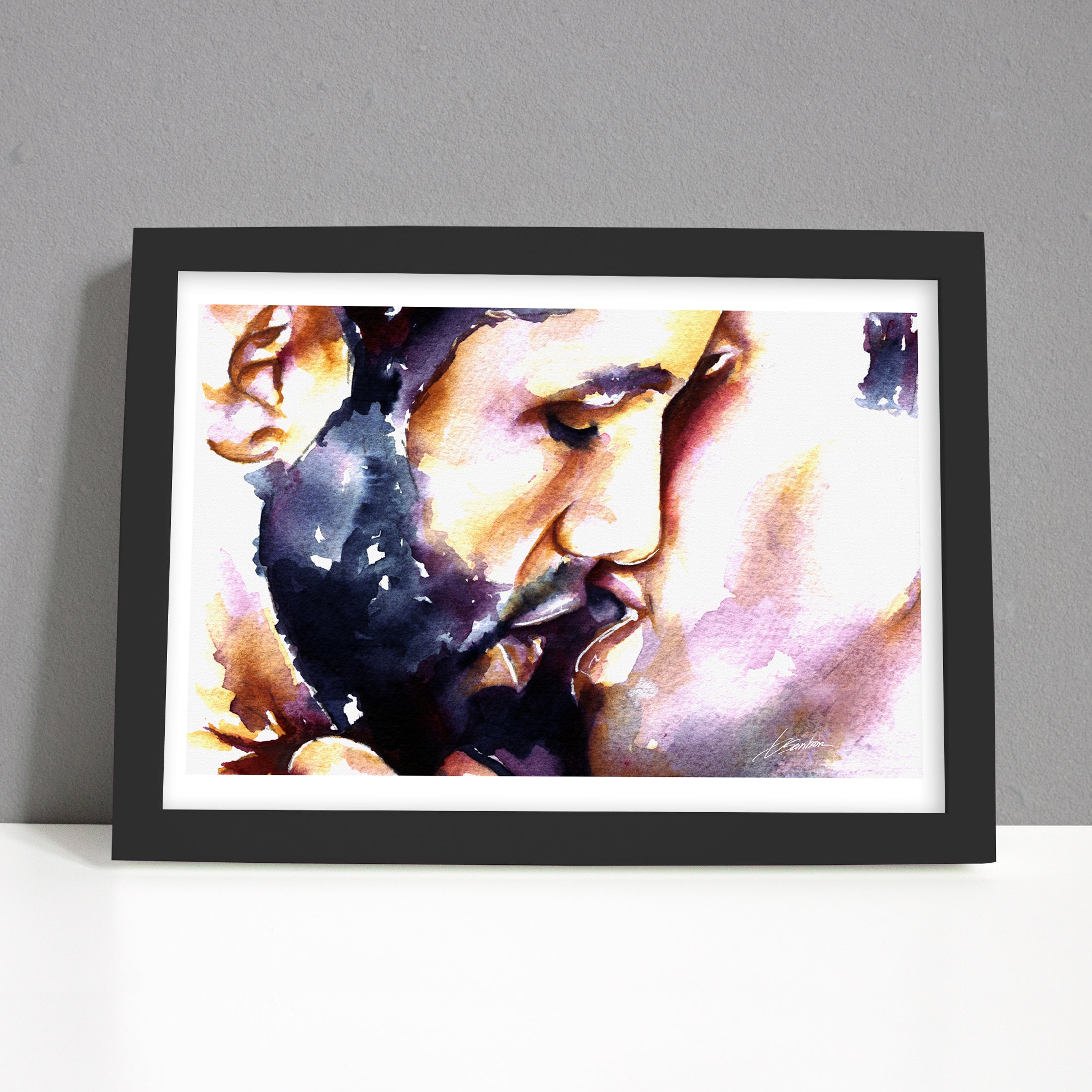 Soft Lips and Stolen Moments – Art Print