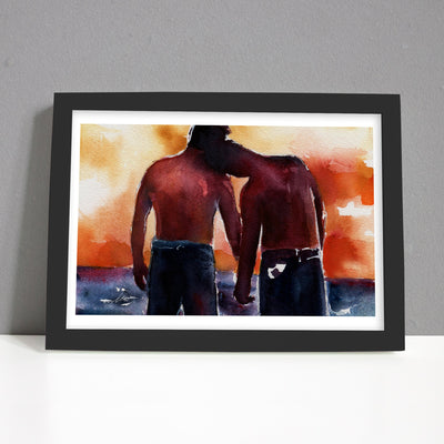 Leaning into Love Under Open Skies – Art Print Artist Brenden Sanborn