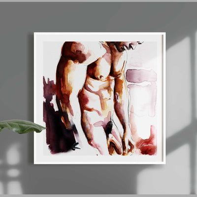 Male Nude Figure in Gentle Light – Art Print Artist Brenden Sanborn