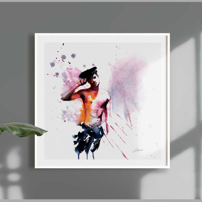 Flirt in a Beret – Art Print Artist Brenden Sanborn