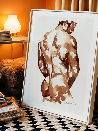 male figure art print Contour by Brenden Sanborn