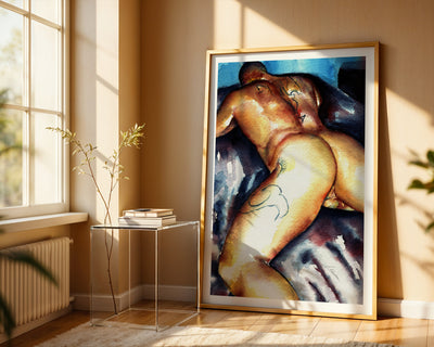 Tattooed Back in Moonlight