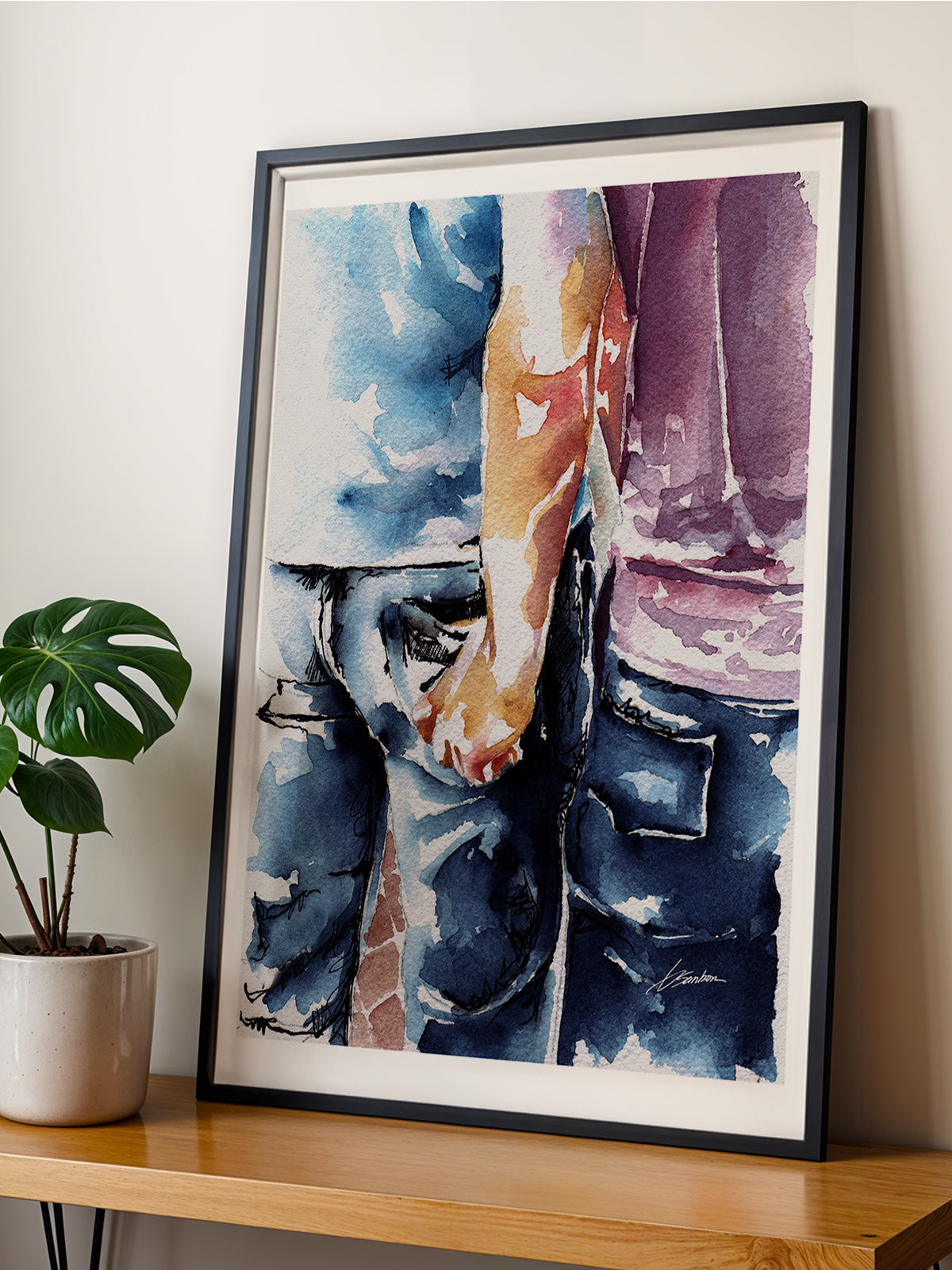 male figure art print Love at the Festival by Brenden Sanborn