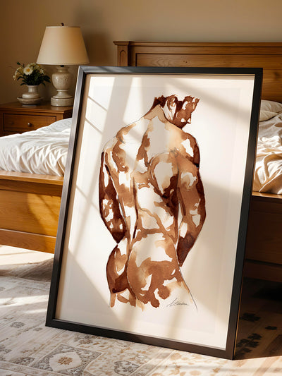 male figure art print Contour by Brenden Sanborn