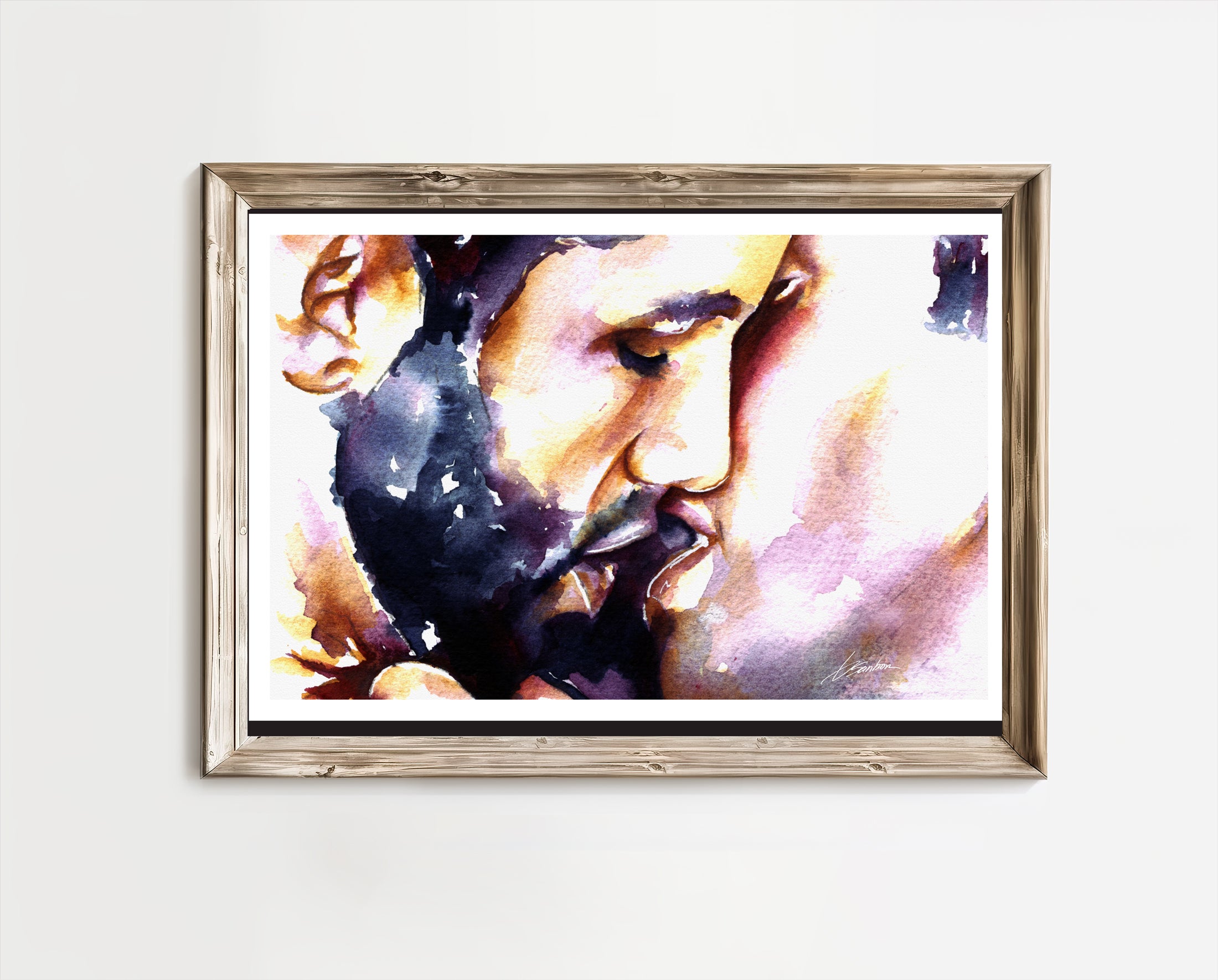 Soft Lips and Stolen Moments – Art Print