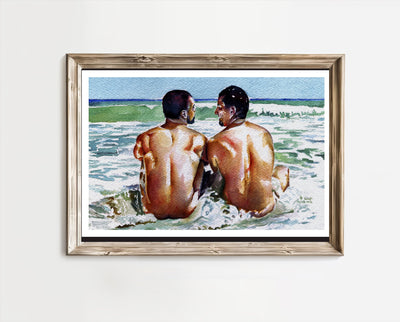One Last Summer Swim - Art Print Artist Brenden Sanborn