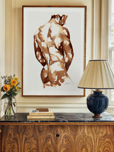 male figure art print Contour by Brenden Sanborn