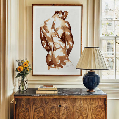 Coffee Nude Booty - Art Print Artist Brenden Sanborn