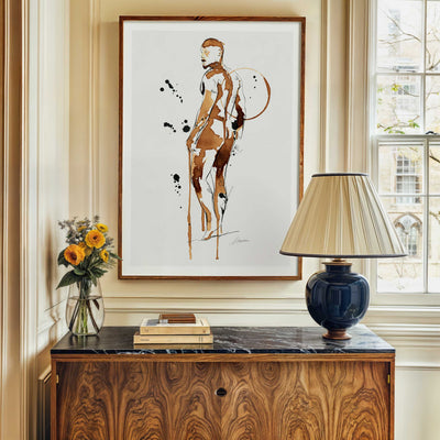 Golden Drips on a Confident Booty – Art Print Artist Brenden Sanborn