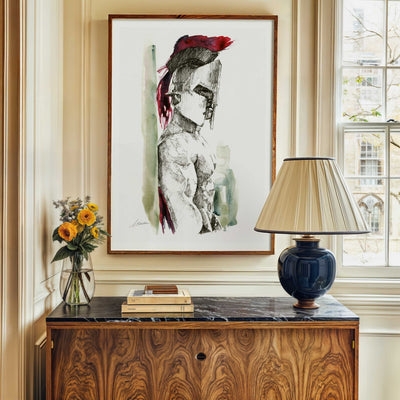 The Warrior’s Quiet Strength – Art Print Artist Brenden Sanborn