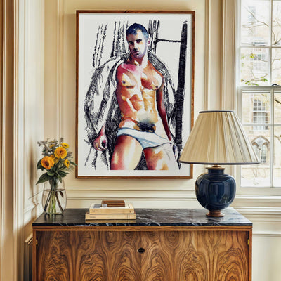 Unbuttoned and Unbothered – Art Print Artist Brenden Sanborn