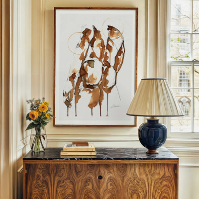 Booty in Coffee Drips – Art Print Artist Brenden Sanborn