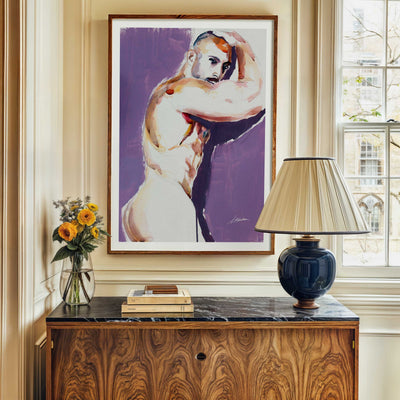 Violet Gaze and the Curve of a Booty – Art Print Artist Brenden Sanborn