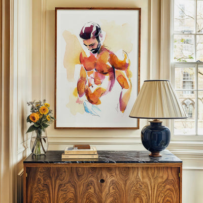Sunset Body and Downcast Eyes – Art Print Artist Brenden Sanborn