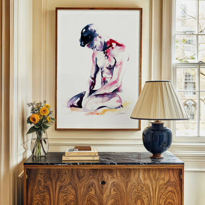 Kneeling in Quiet – Art Print Artist Brenden Sanborn