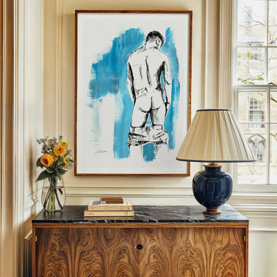 Lowered Denim and Bare Booty Skin – Art Print Artist Brenden Sanborn