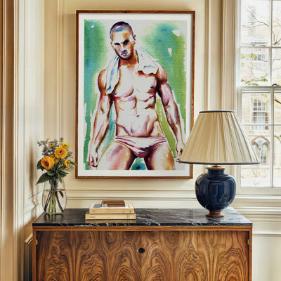 Heat After the Swim – Art Print Artist Brenden Sanborn