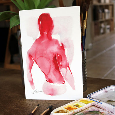 The Body Remembers – 6x9" Original Watercolor Artist Brenden Sanborn
