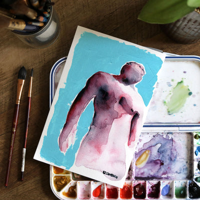 Almost Monument – 6x9" Original Watercolor Artist Brenden Sanborn