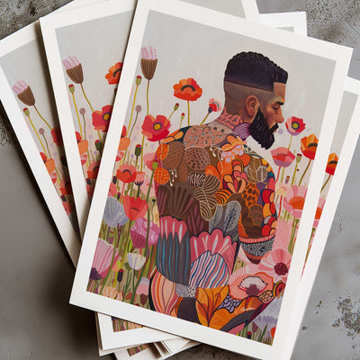 Where Flowers Meet Skin – Art Print Artist Brenden Sanborn