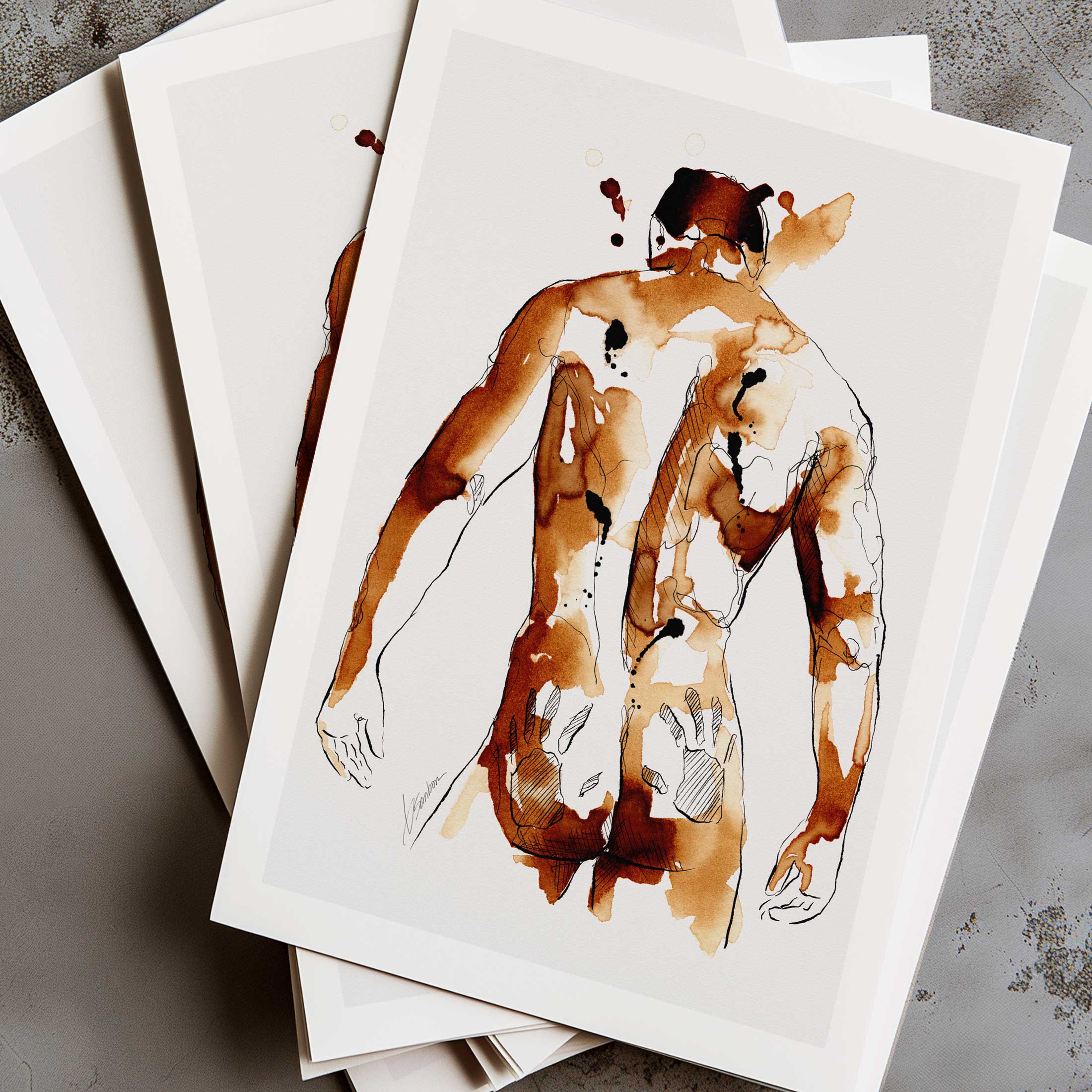 Handprints on Booty – Art Print