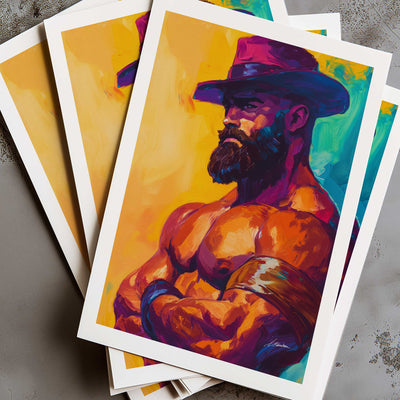 The Watchful Cowboy – Art Print Artist Brenden Sanborn