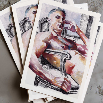 The Ease of His Gaze – Art Print Artist Brenden Sanborn