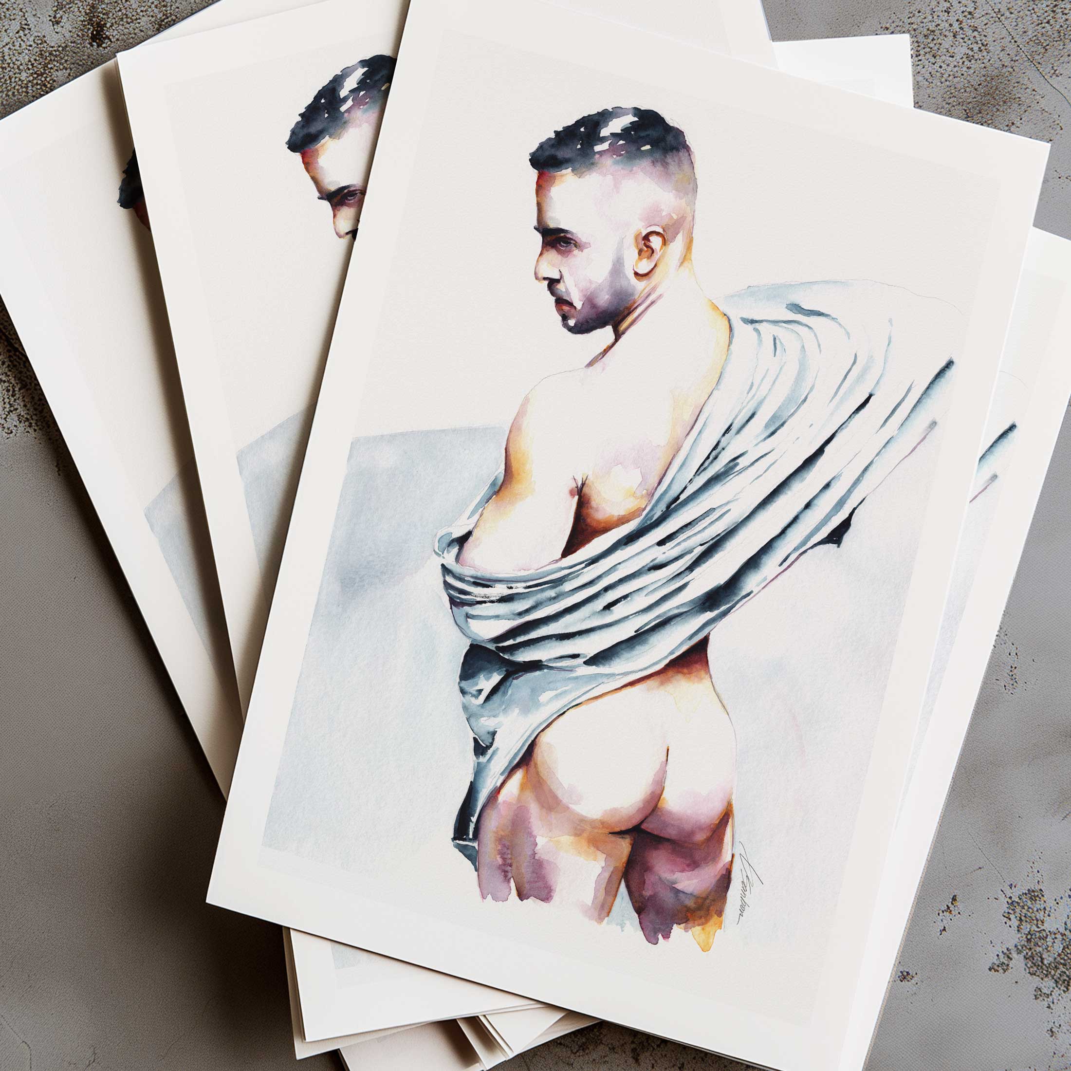 Draped in Temptation – Art Print