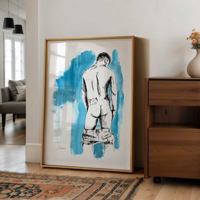 Lowered Denim and Bare Booty Skin – Art Print Artist Brenden Sanborn