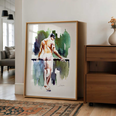 Barefoot by the Rail with a Soft Booty Glow – Art Print Artist Brenden Sanborn